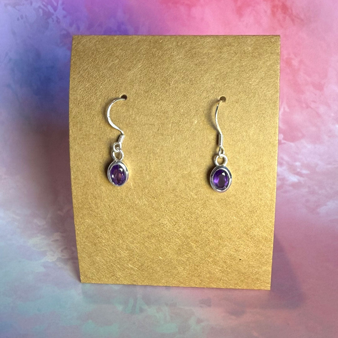 Radiant Sterling Silver Oval, Square & Teardrop Earrings