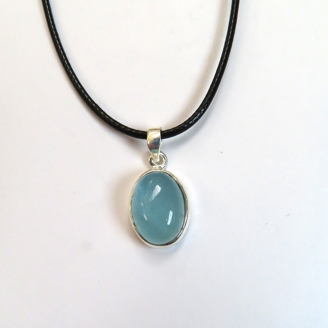 Handcrafted Aquamarine Sterling silver Pendant