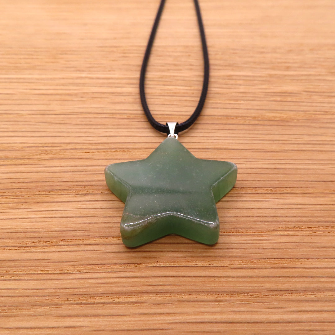 Green Aventurine Star Necklace