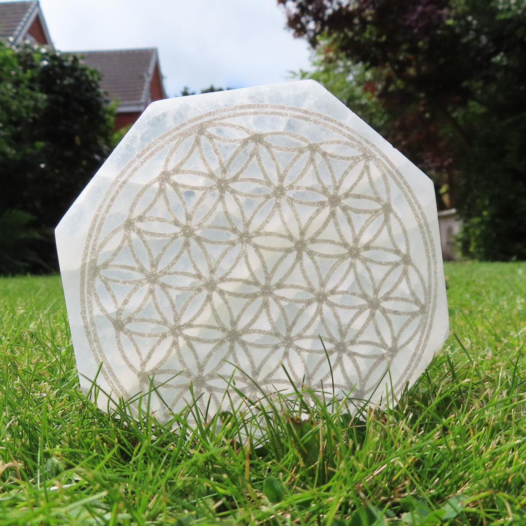 Selenite / Satin Spar Charging Plate