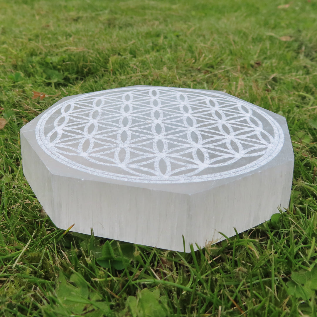 Selenite / Satin Spar Charging Plate