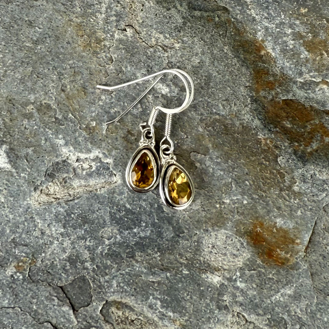 Radiant Sterling Silver Oval, Square & Teardrop Earrings