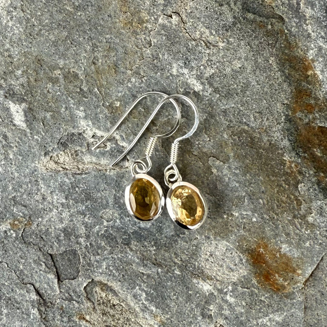 Radiant Sterling Silver Oval, Square & Teardrop Earrings