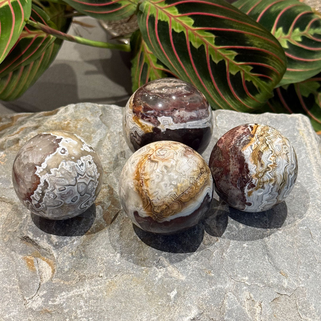 Crazy Lace Agate Spheres