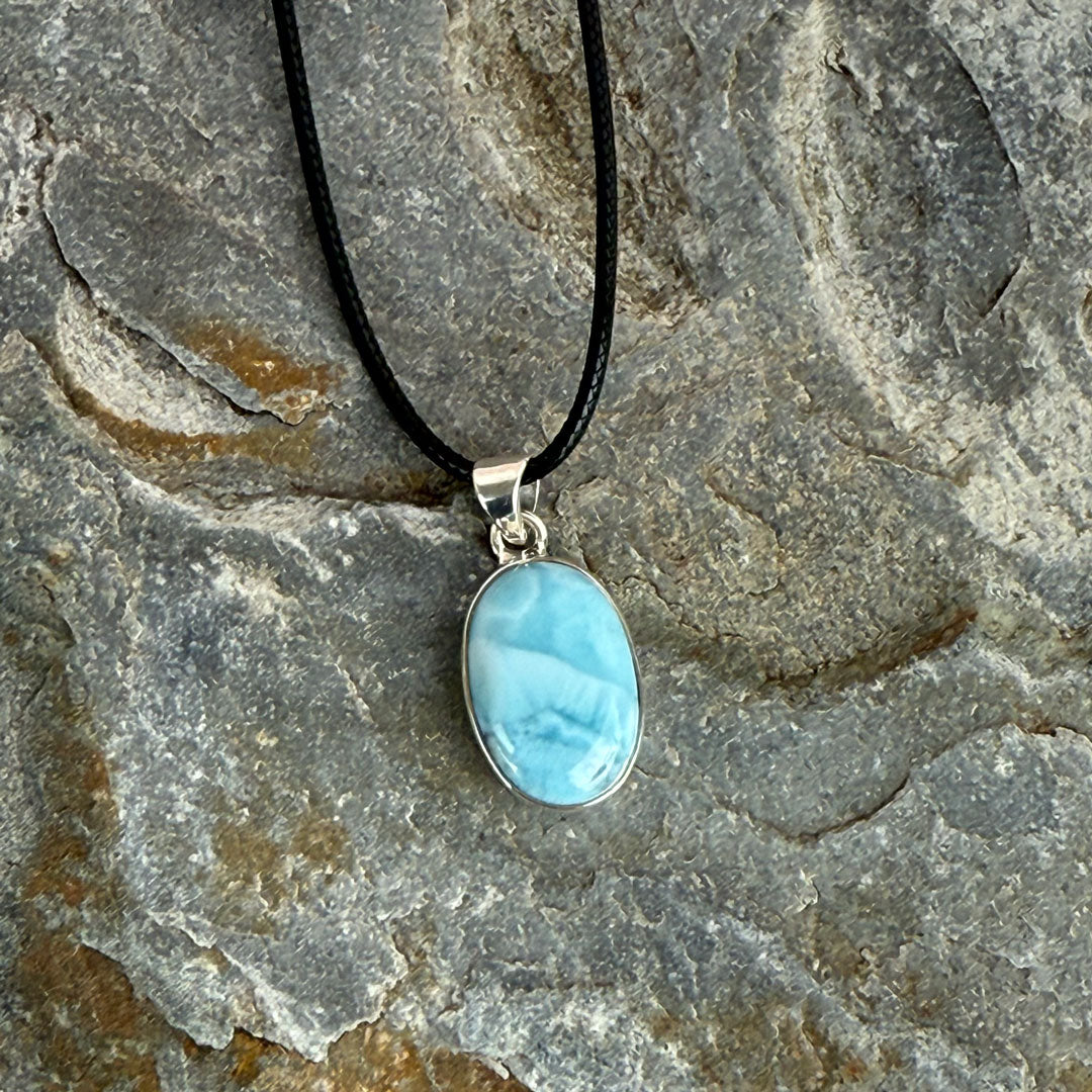 Handcrafted Larimar Pendant