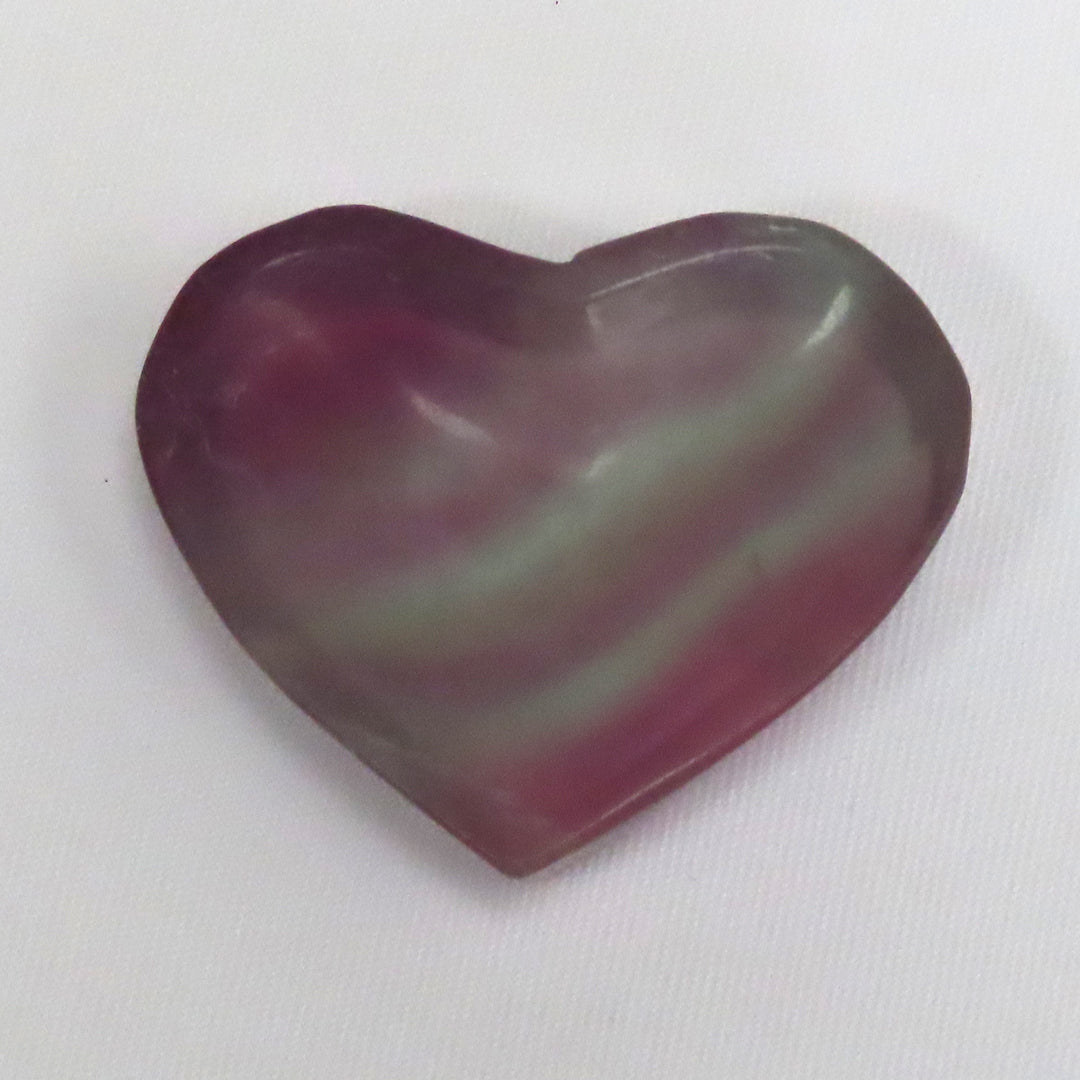 Rainbow Fluorite Heart Dish