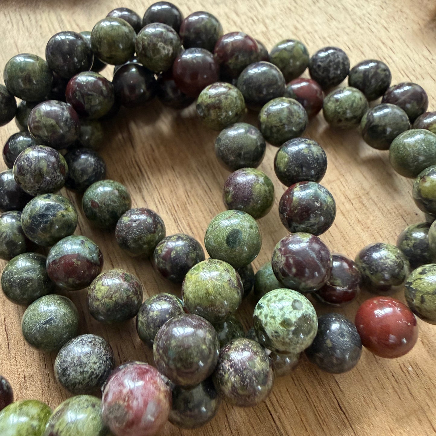 Dragons Blood Crystal Bead Bracelet