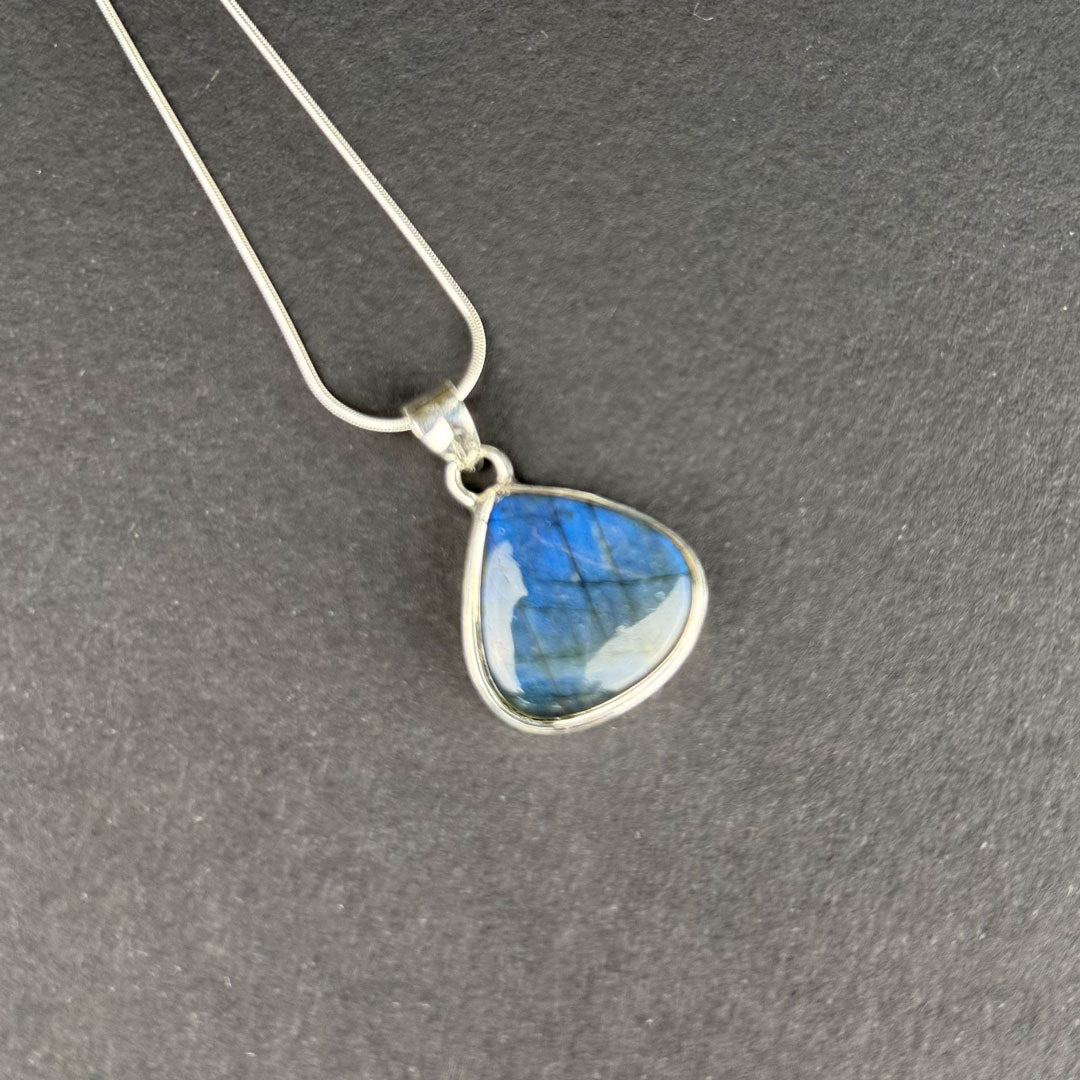 Handcrafted Labradorite Pendants - Sterling Silver Crystal Jewellery