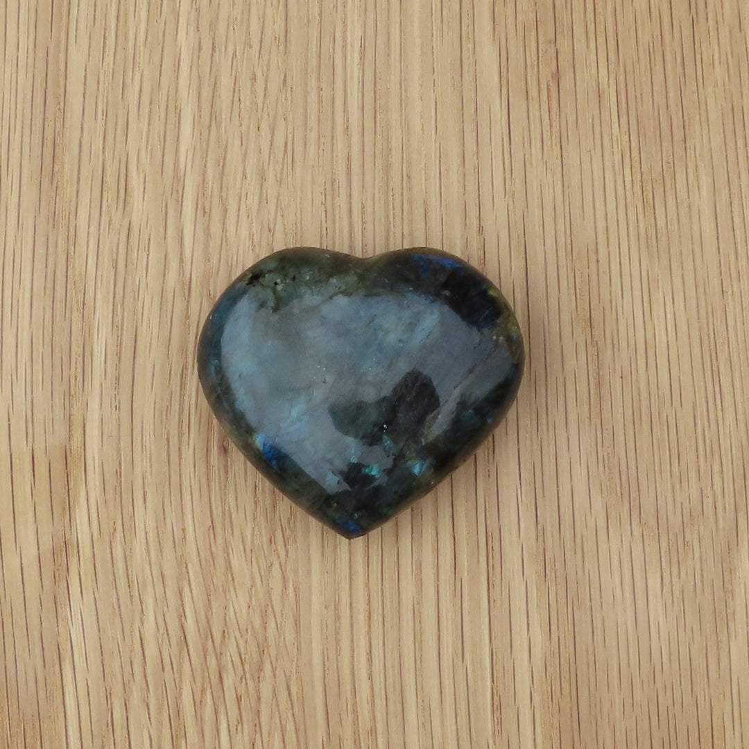 Labradorite Heart