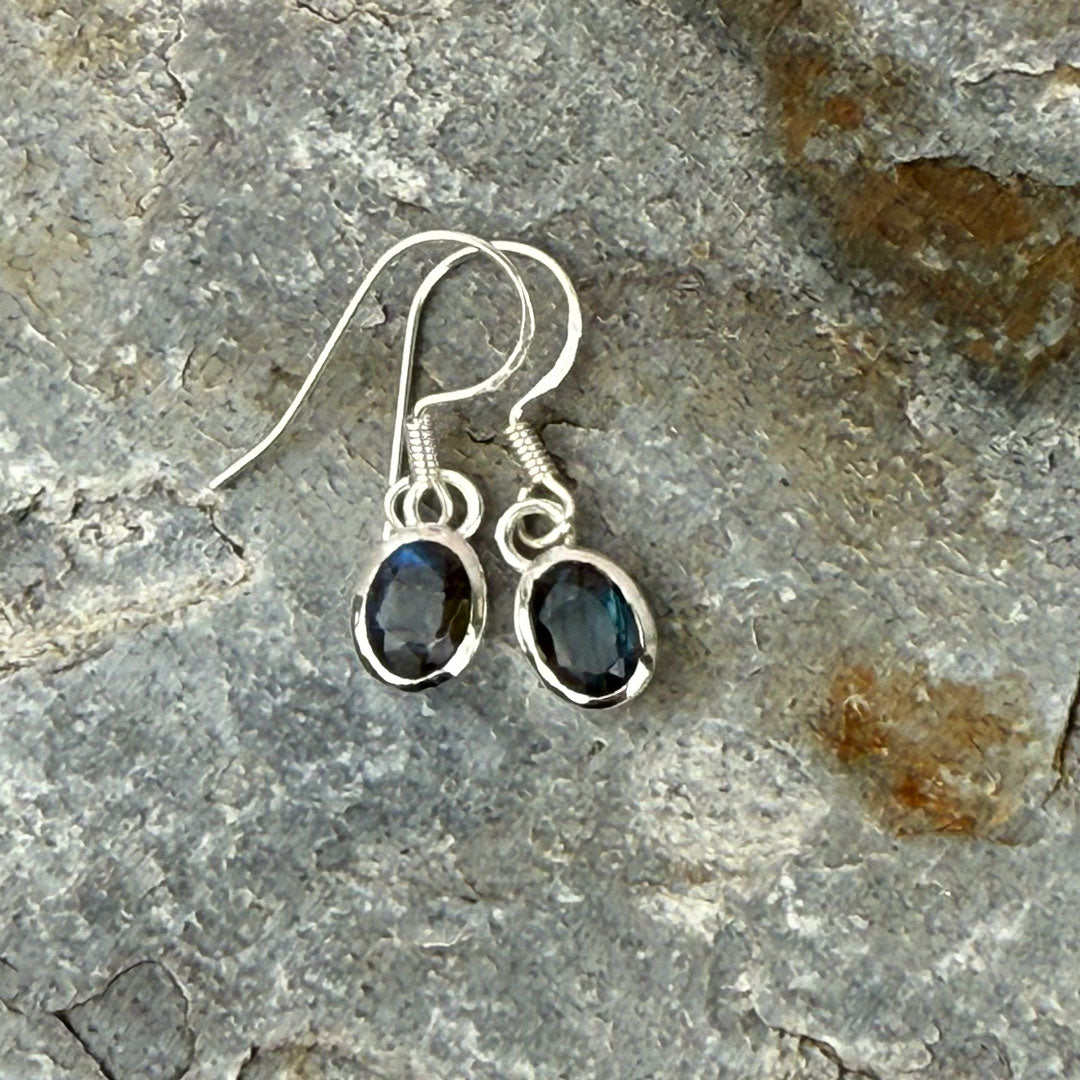 Radiant Sterling Silver Oval, Square & Teardrop Earrings