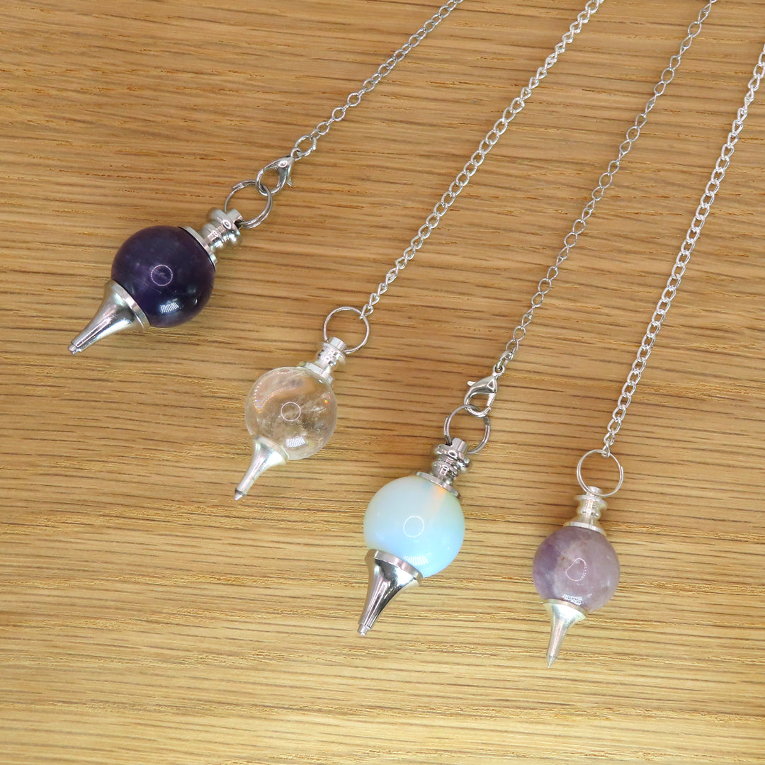 Amethyst Sphere Pendulum - small