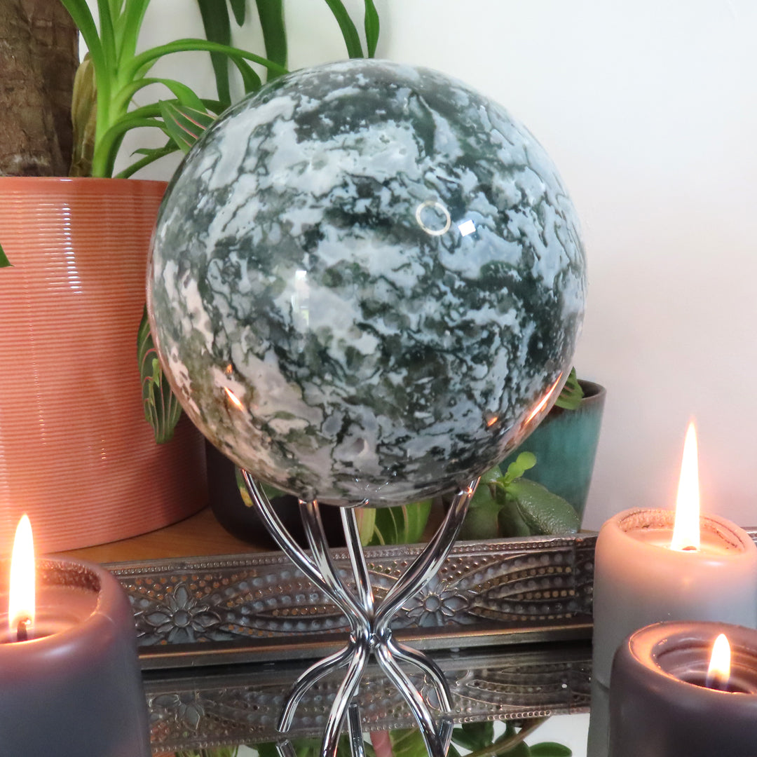 Moss Agate Sphere