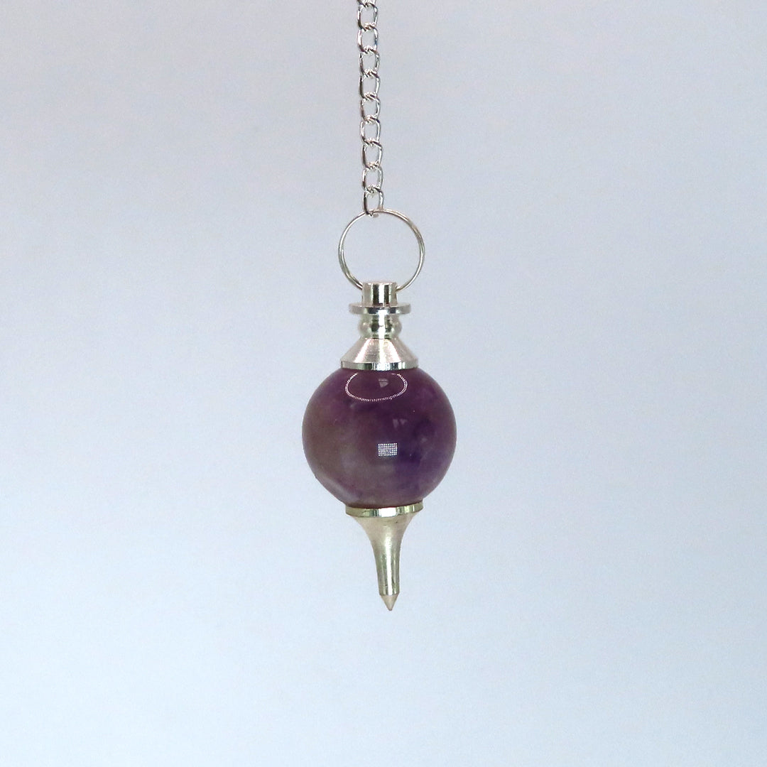 Amethyst Sphere Pendulum - small