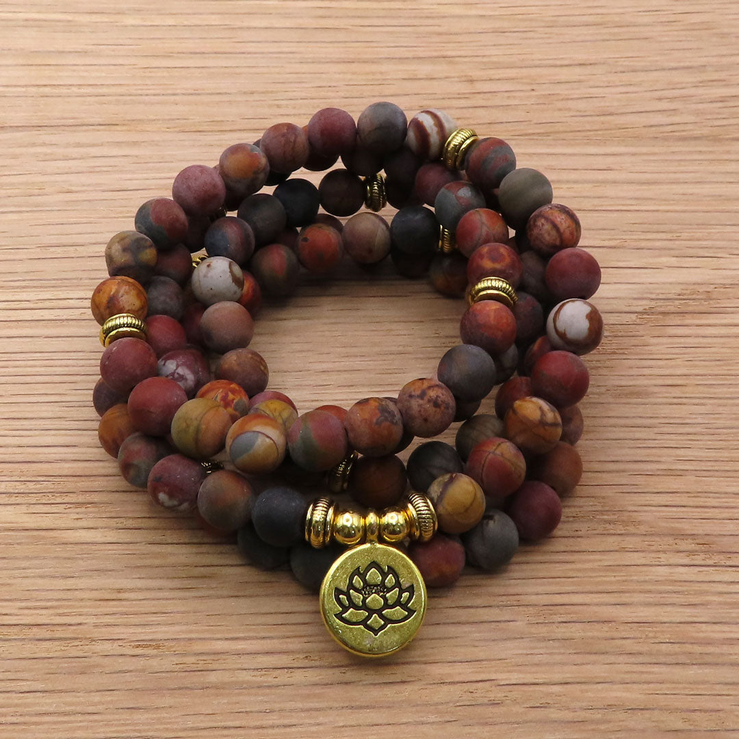 Picasso Stone Mala Beads