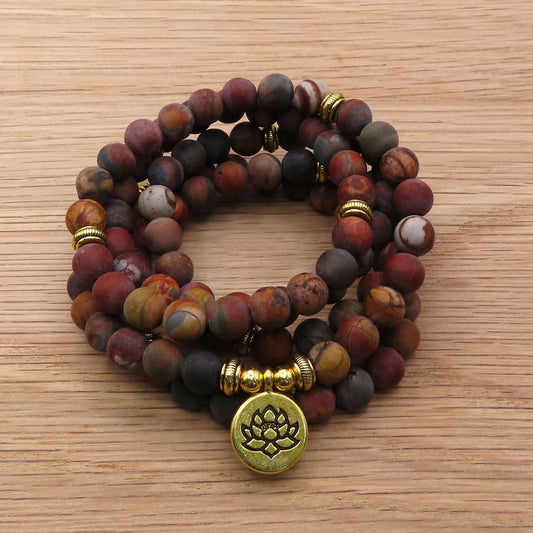 Picasso Stone Mala Beads