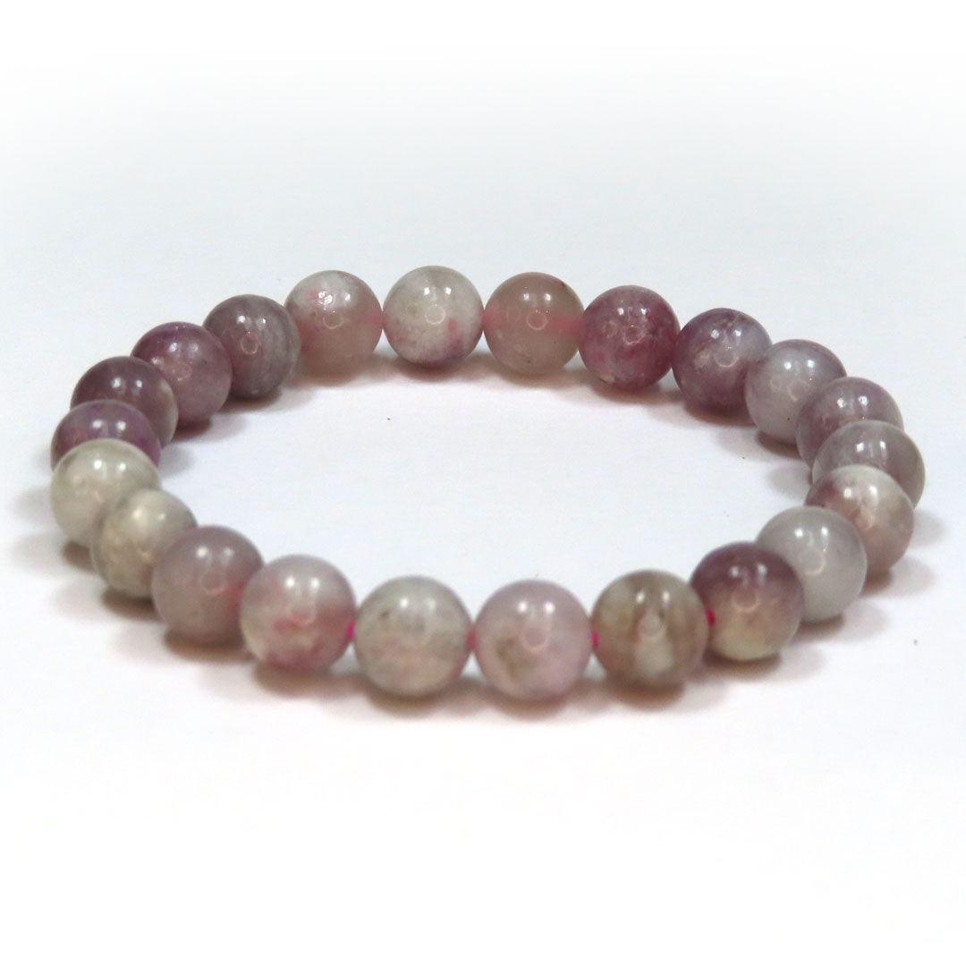 Pink Tourmaline Bracelet 8mm Beads
