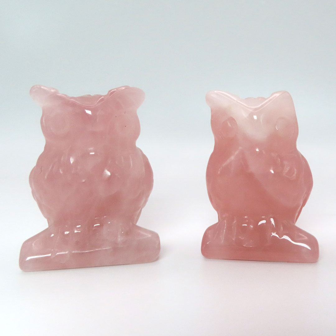 Rose Quartz Owl