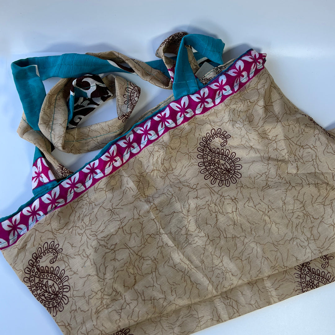Recycled Sari Shopping Bags