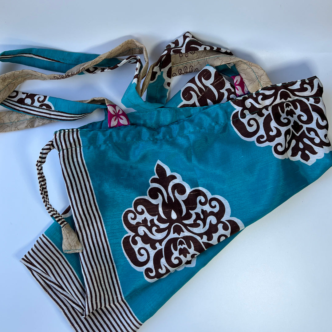 Recycled Sari Shopping Bags