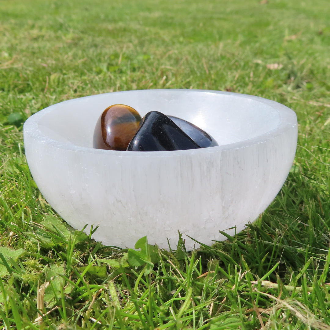 Selenite (Satin Spar) Bowl - Small