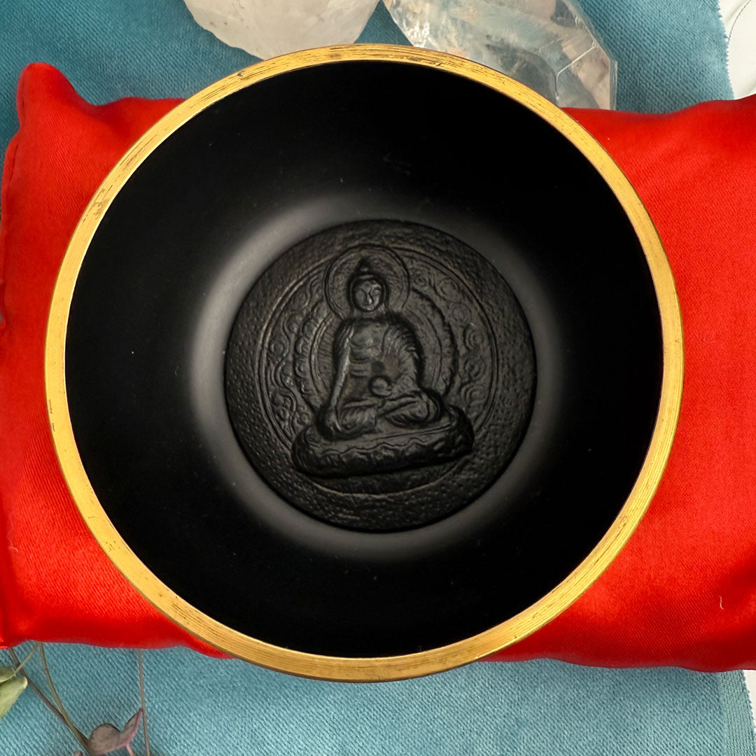 Tibetan Buddha Singing Bowl Gift Set - small