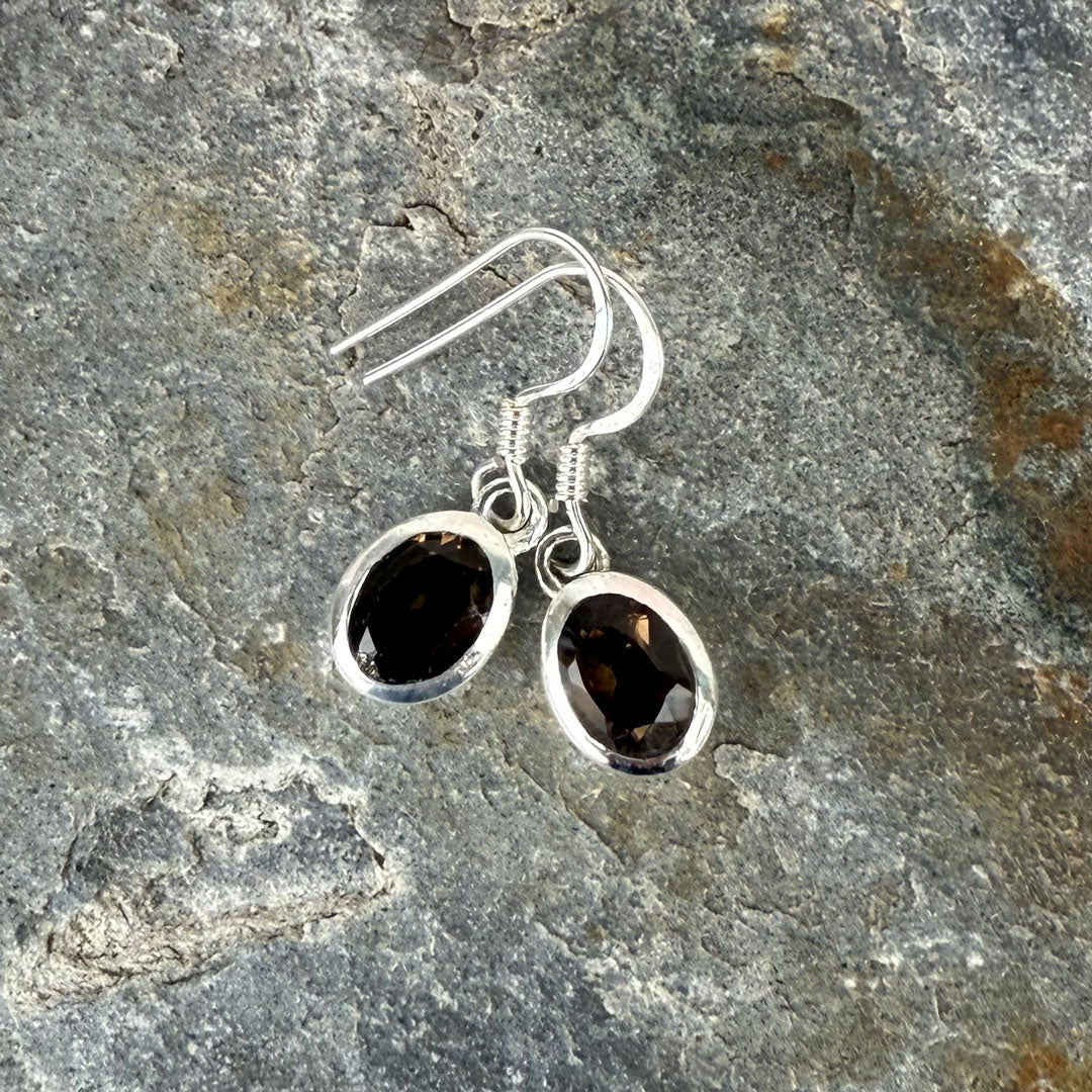 Radiant Sterling Silver Oval, Square & Teardrop Earrings