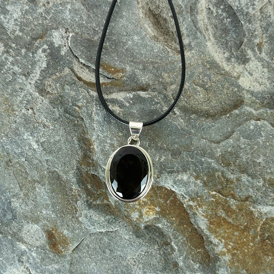 Smoky Quartz Sterling Silver Pendant
