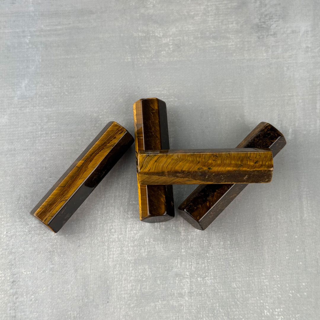 Mini Tiger’s Eye Hexagon Wand
