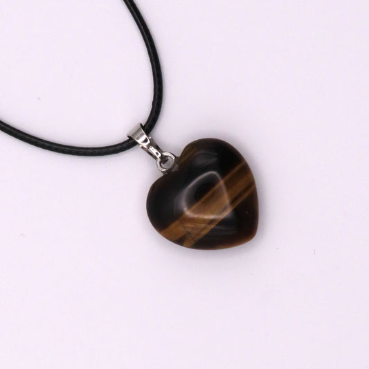 Tigers Eye Heart Necklace
