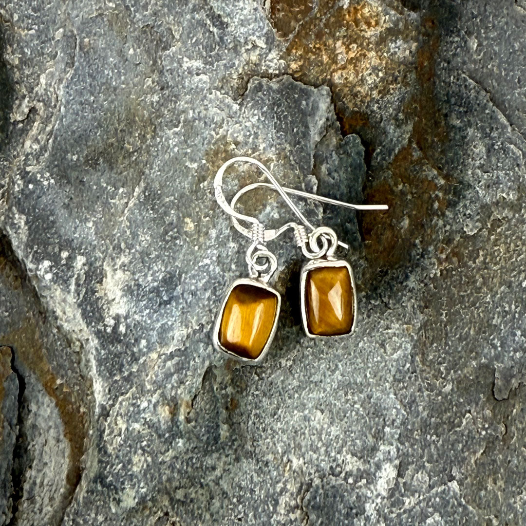 Radiant Sterling Silver Oval, Square & Teardrop Earrings