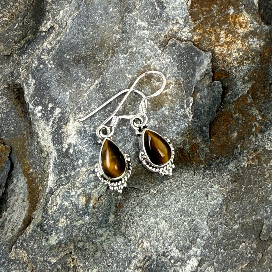 Radiant Sterling Silver Oval, Square & Teardrop Earrings