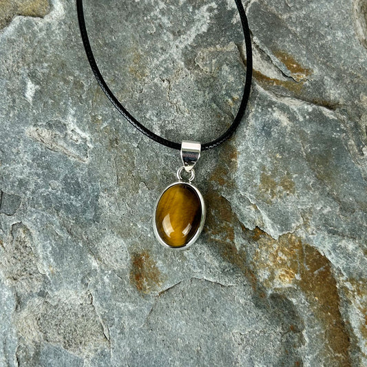 Tiger’s Eye Sterling Silver Pendant