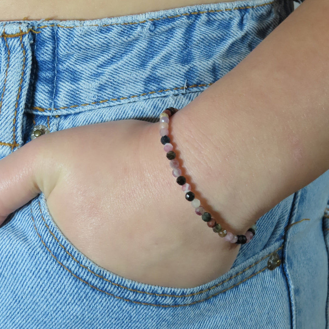 3mm Faceted Crystal Beaded Bracelets