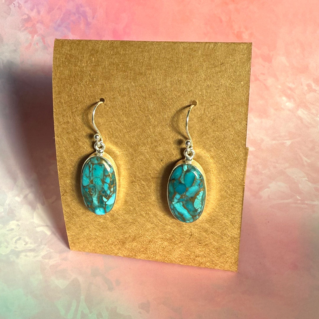 Turquoise and Silver Earrings