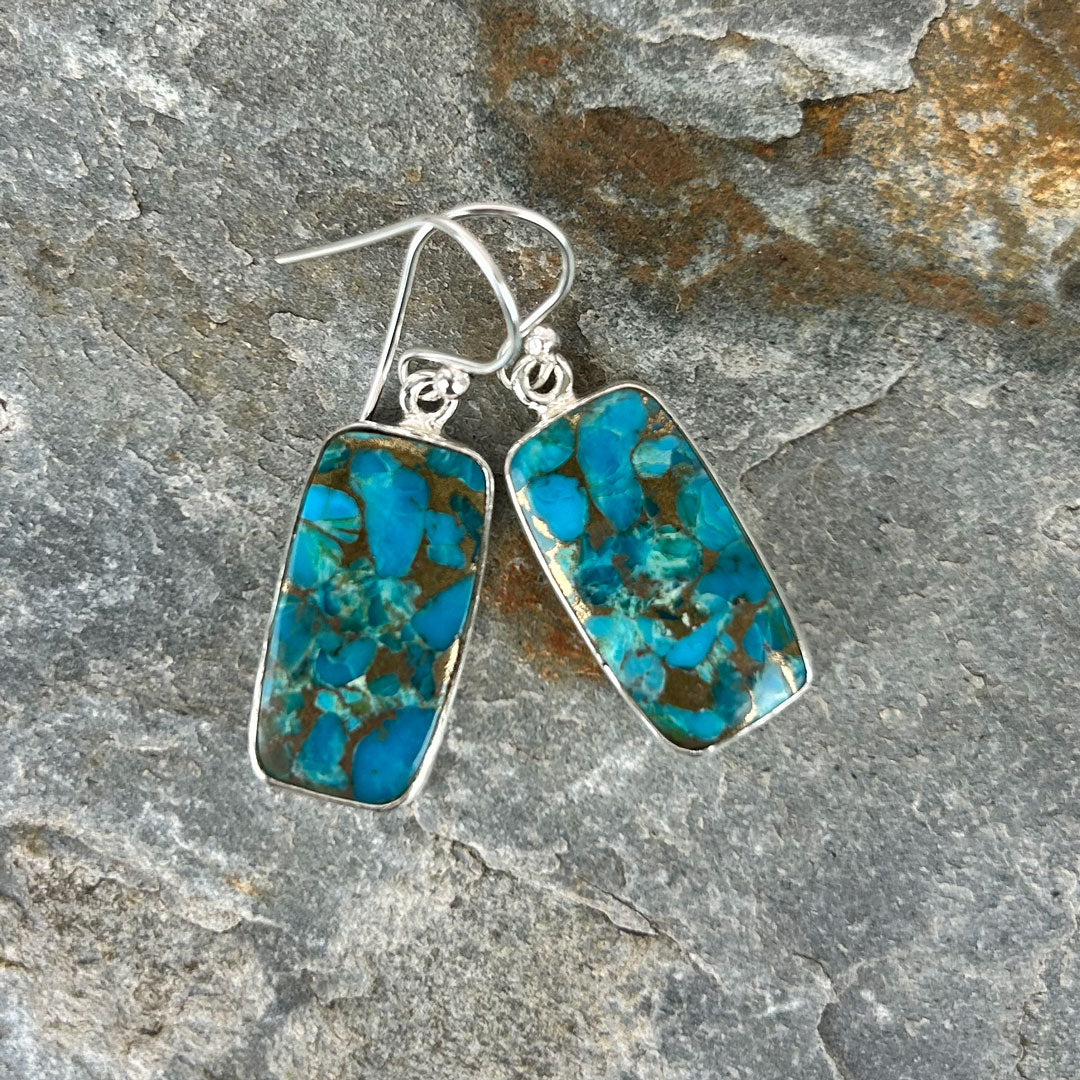 Turquoise and Silver Earrings