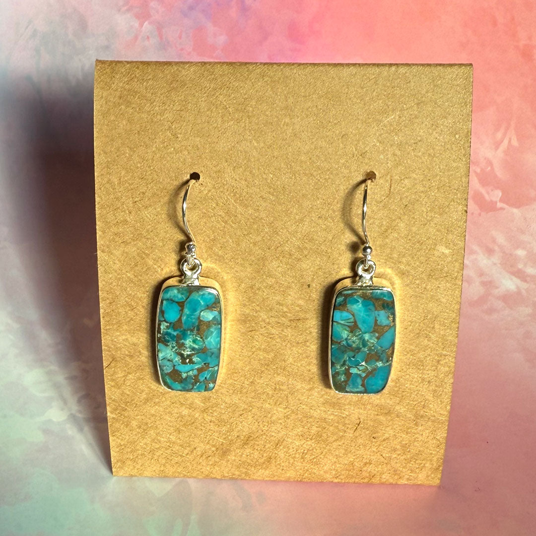 Turquoise and Silver Earrings