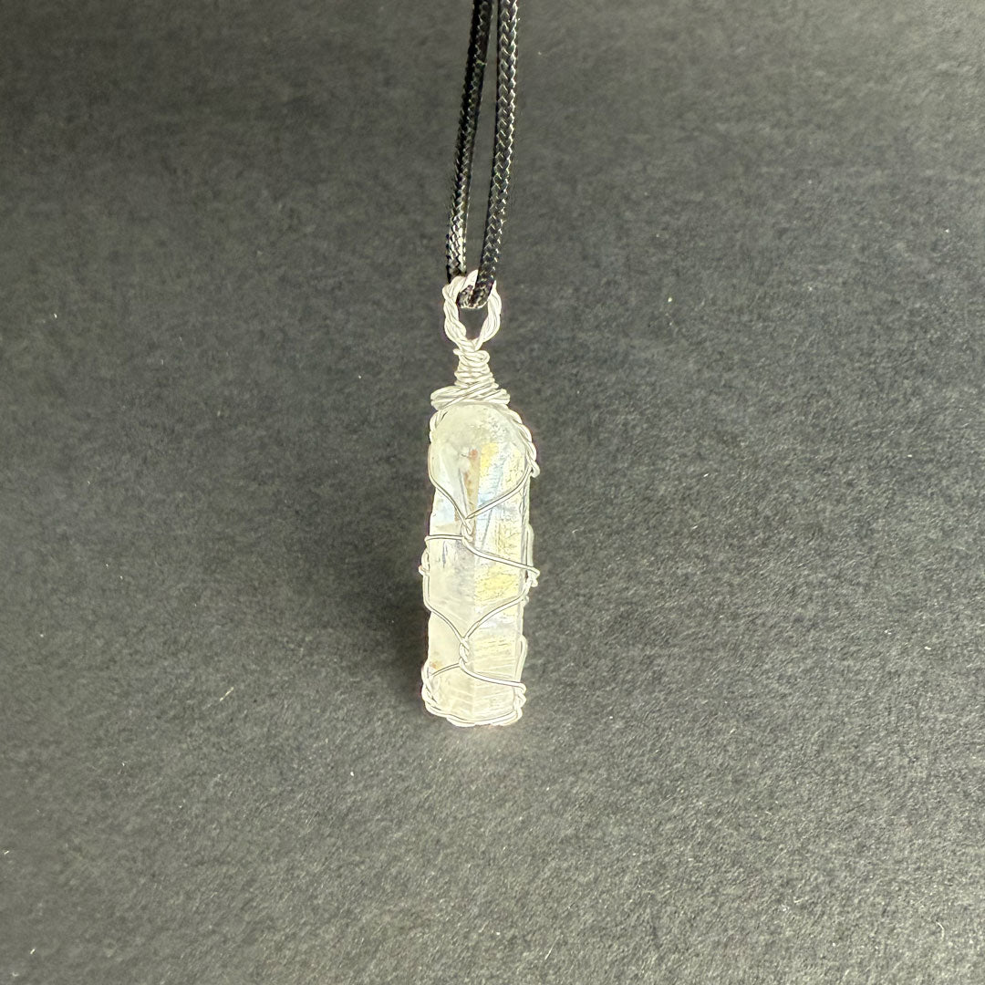 Wrapped Angel Aura Quartz Necklace