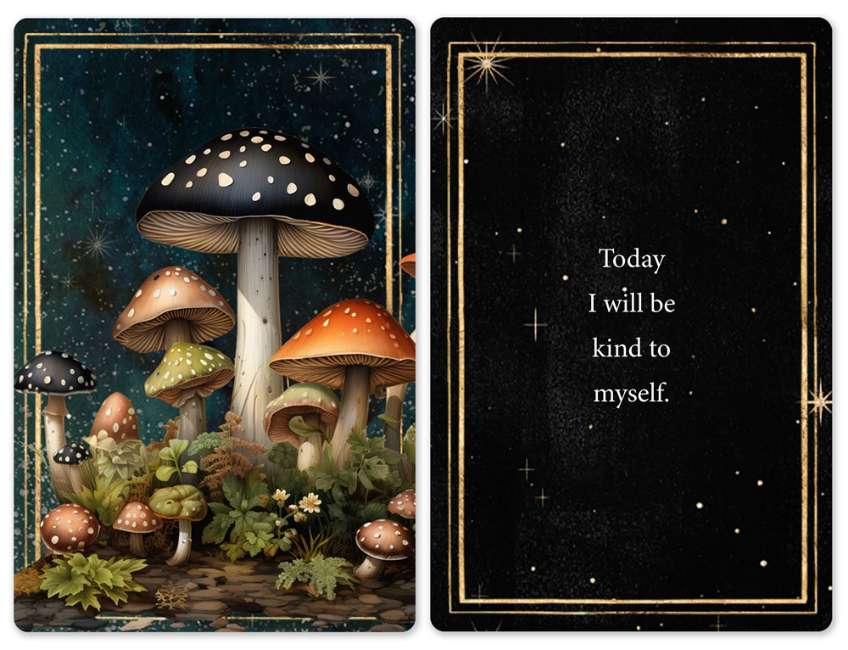 Daily Doses of Wisdom Mushroom Cards
