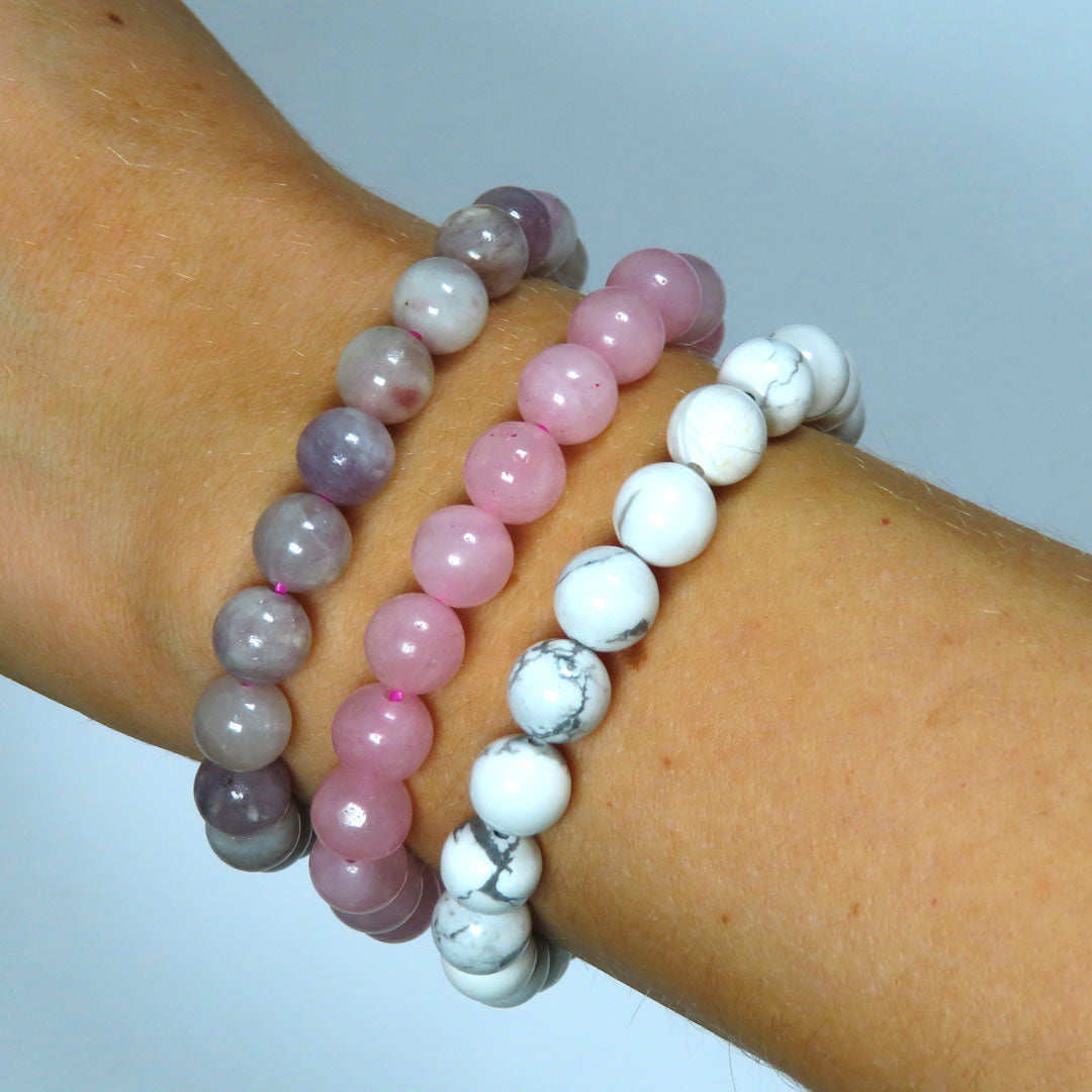 Pink Tourmaline Bracelet 8mm Beads