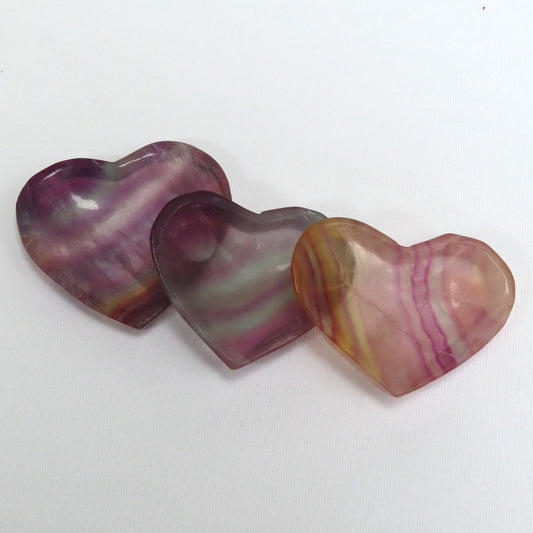 Rainbow Fluorite Heart Dish