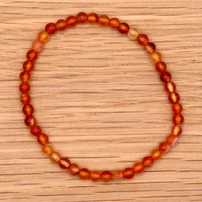 Carnelian 4mm Bracelet