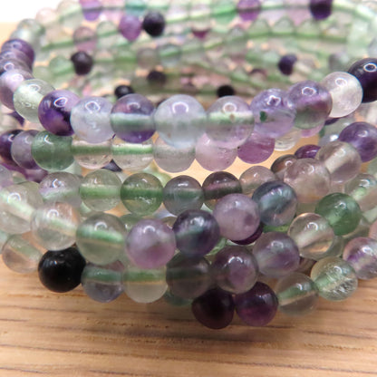 Rainbow Fluorite Bracelet 4mm