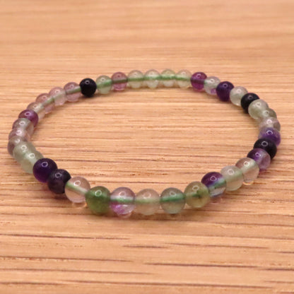 Rainbow Fluorite Bracelet 4mm