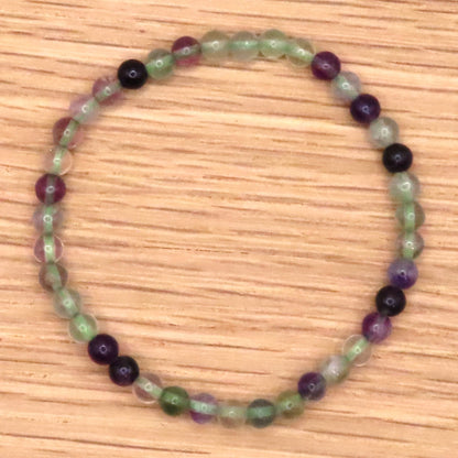 Rainbow Fluorite Bracelet 4mm