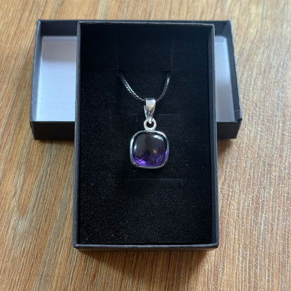 Amethyst Pendant set in Sterling Silver