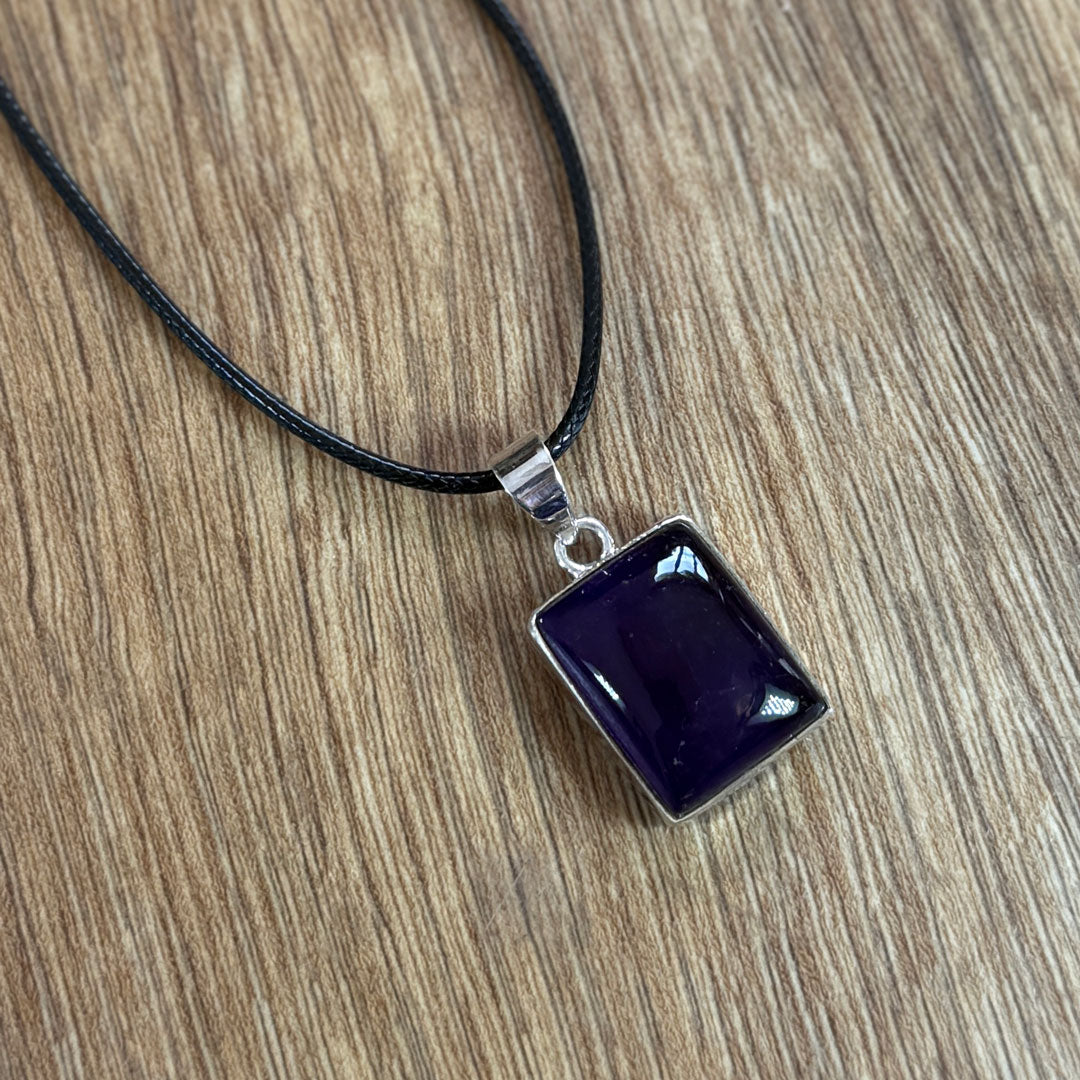 Amethyst Pendant set in Sterling Silver