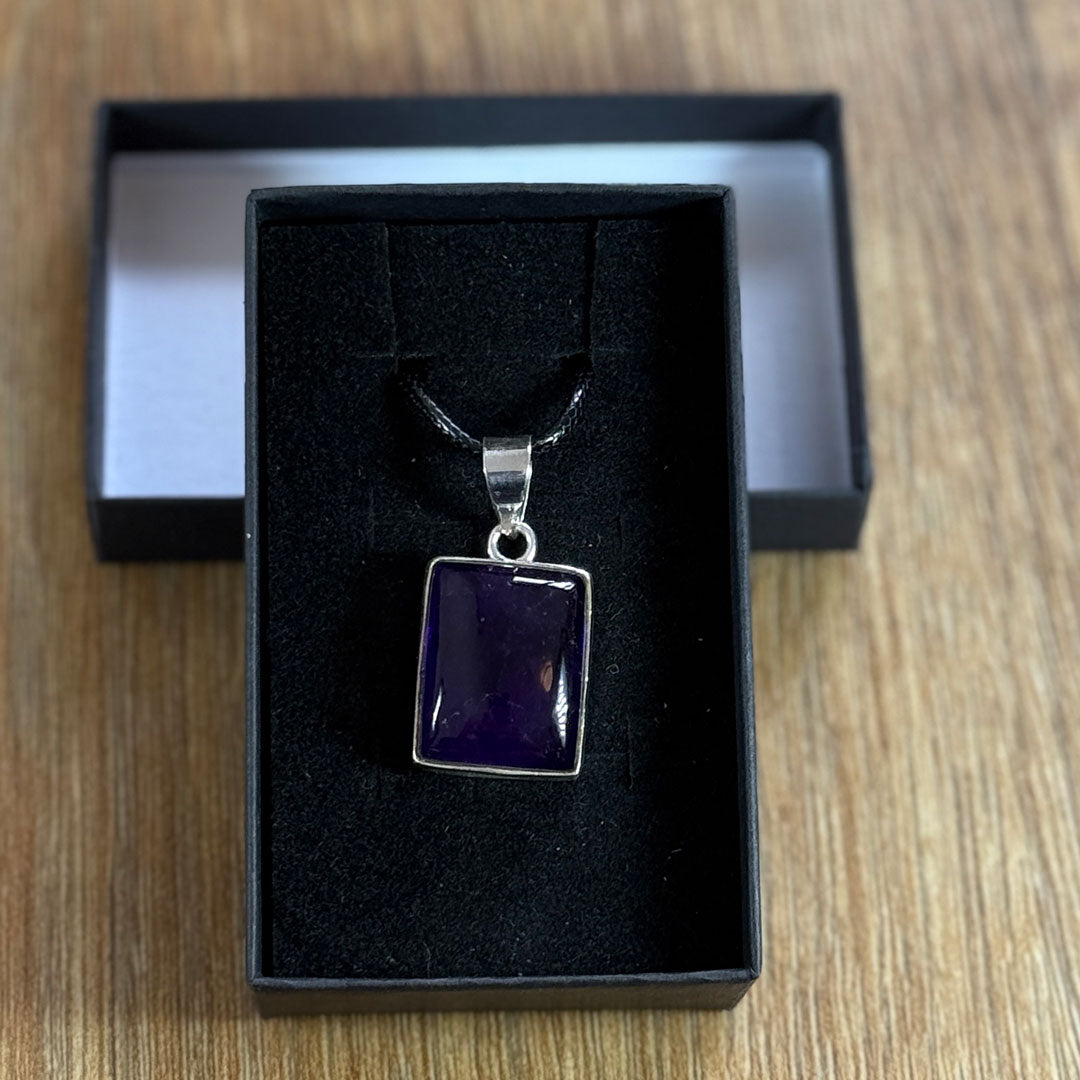 Amethyst Pendant set in Sterling Silver