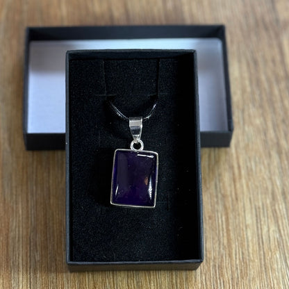 Amethyst Pendant set in Sterling Silver