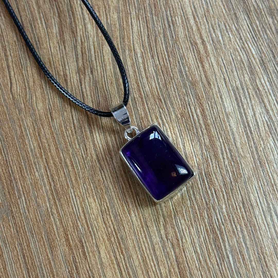 Amethyst Pendant set in Sterling Silver