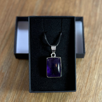 Amethyst Pendant set in Sterling Silver